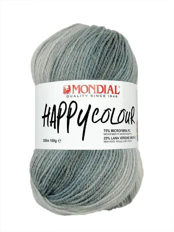 Microfibra HAPPY COLOUR - MONDIAL - 498 - PANNA/GRIGIO - LacariaRicami.Store