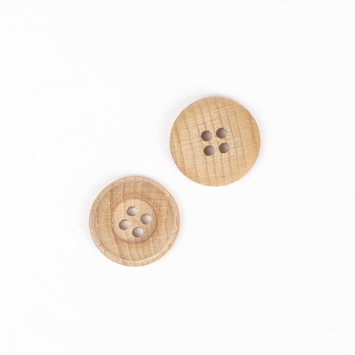 Bottone LEGNO DI FAGGIO - - LacariaRicami.Store