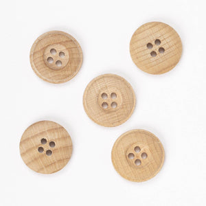 Bottone LEGNO DI FAGGIO - - LacariaRicami.Store