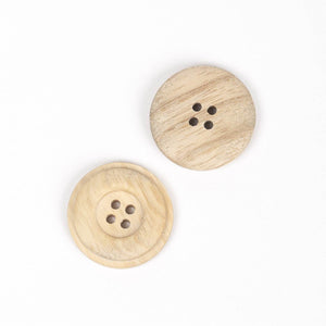 Bottone LEGNO DI FAGGIO - - LacariaRicami.Store