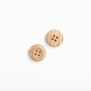 Bottone LEGNO DI FAGGIO - - LacariaRicami.Store