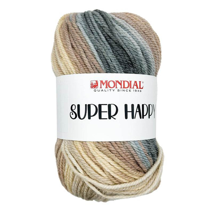 Microfibra SUPER HAPPY - MONDIAL - LacariaRicami.Store - 518 - PANNA/GRIGIO/SABBIA