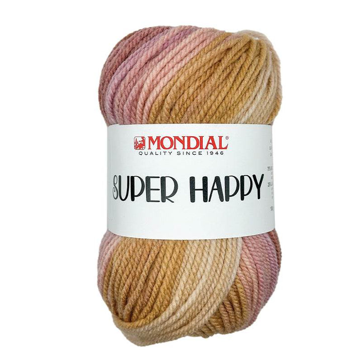 Microfibra SUPER HAPPY - MONDIAL - LacariaRicami.Store - 519 - PANNA/ROSA/CAMMELLO