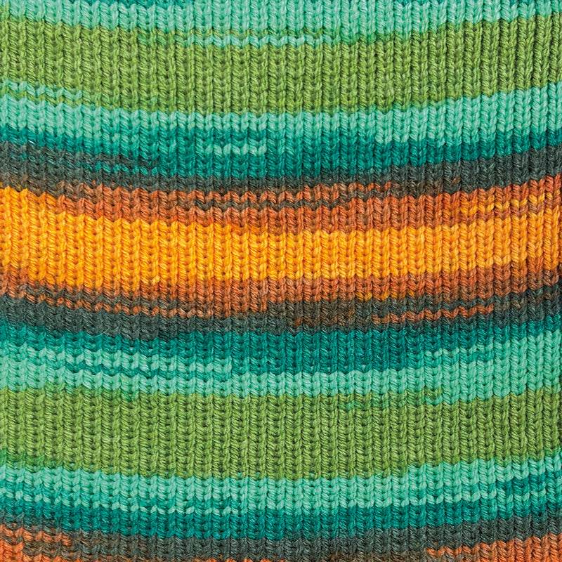 Microfibra SUPER HAPPY - MONDIAL - LacariaRicami.Store - 524 - VERDE/ARANCIO/MATTONE