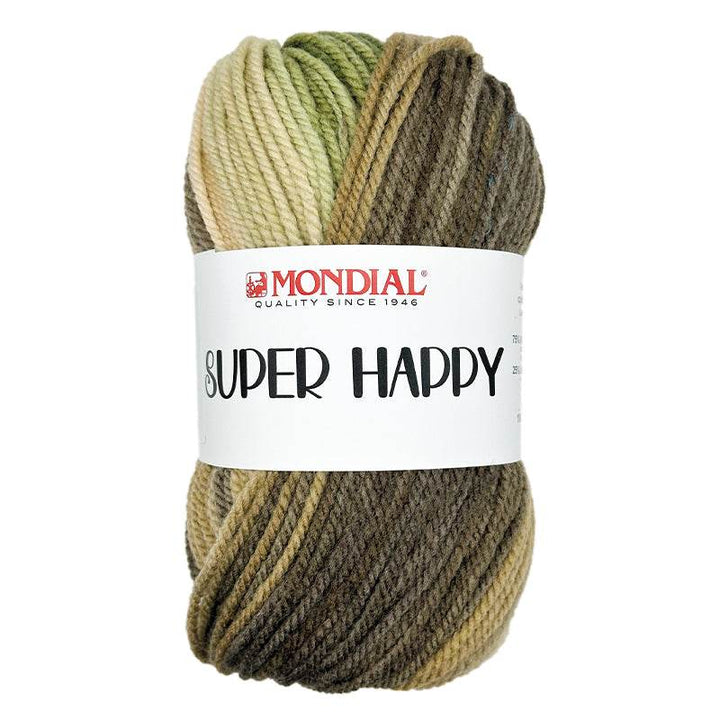 Microfibra SUPER HAPPY - MONDIAL - LacariaRicami.Store - 525 - VERDE/MARRONE