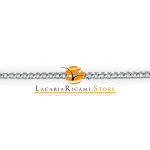 CATENA per Borse - LacariaRicami.Store - 530 ALLUMINIO DIAMANTATA - 4 mm ARGENTO