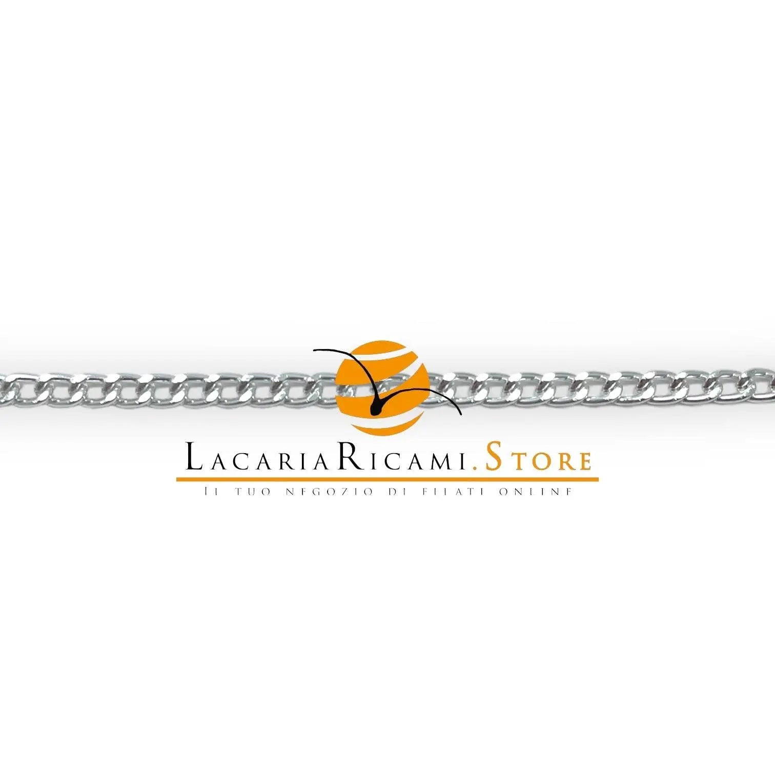 CATENA per Borse - LacariaRicami.Store - 530 ALLUMINIO DIAMANTATA - 4 mm ARGENTO