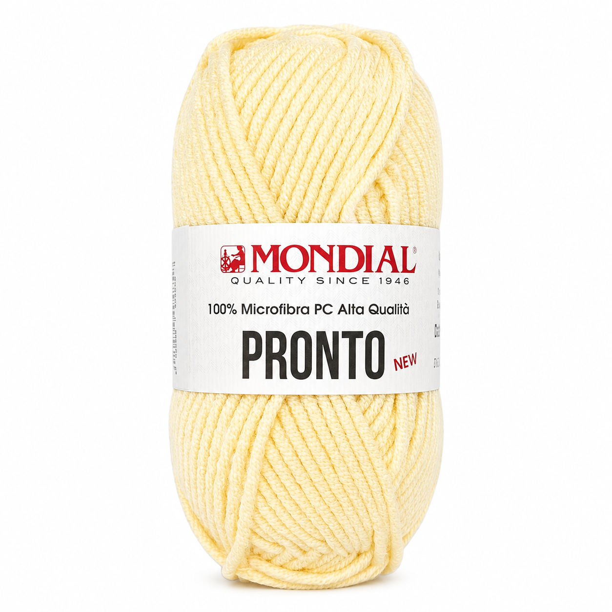 Lana PRONTO NEW - MONDIAL - Colore: 604 - PULCINO - by LacariaRicami.Store