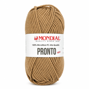 Lana PRONTO NEW - MONDIAL - Colore: 607 - CARAMELLO - by LacariaRicami.Store