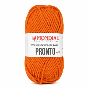 Lana PRONTO NEW - MONDIAL - Colore: 638 - ARANCIO DELICATO - by LacariaRicami.Store