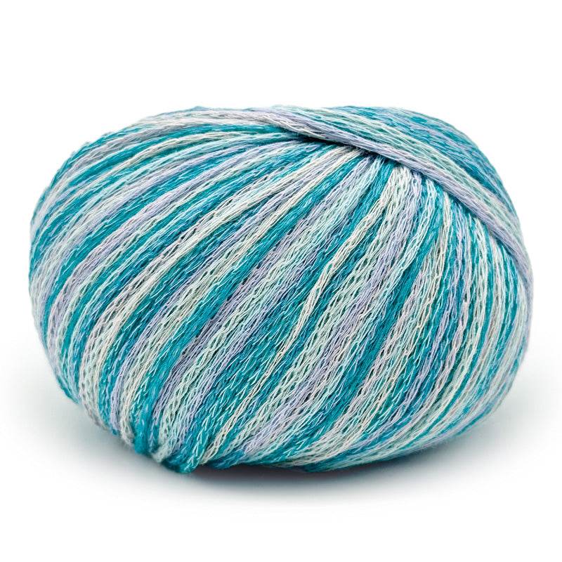 Cotone GAUDI - MONDIAL - 657 - PAVONE/MALDIVE/SABBIA/LILLA - LacariaRicami.Store