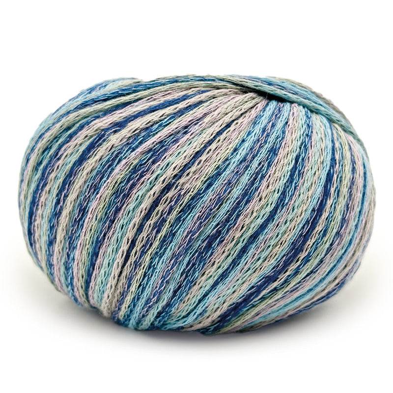 Cotone GAUDI - MONDIAL - 658 - BLU/AZZURRO/VERDINO/GLICINE - LacariaRicami.Store