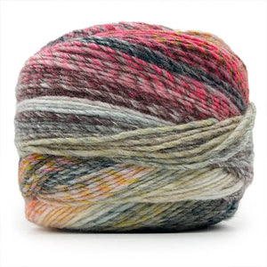 Lana SAMBA - MONDIAL - 658 - ANTRACITE/ROSA/CORALLO/PANNA - LacariaRicami.Store