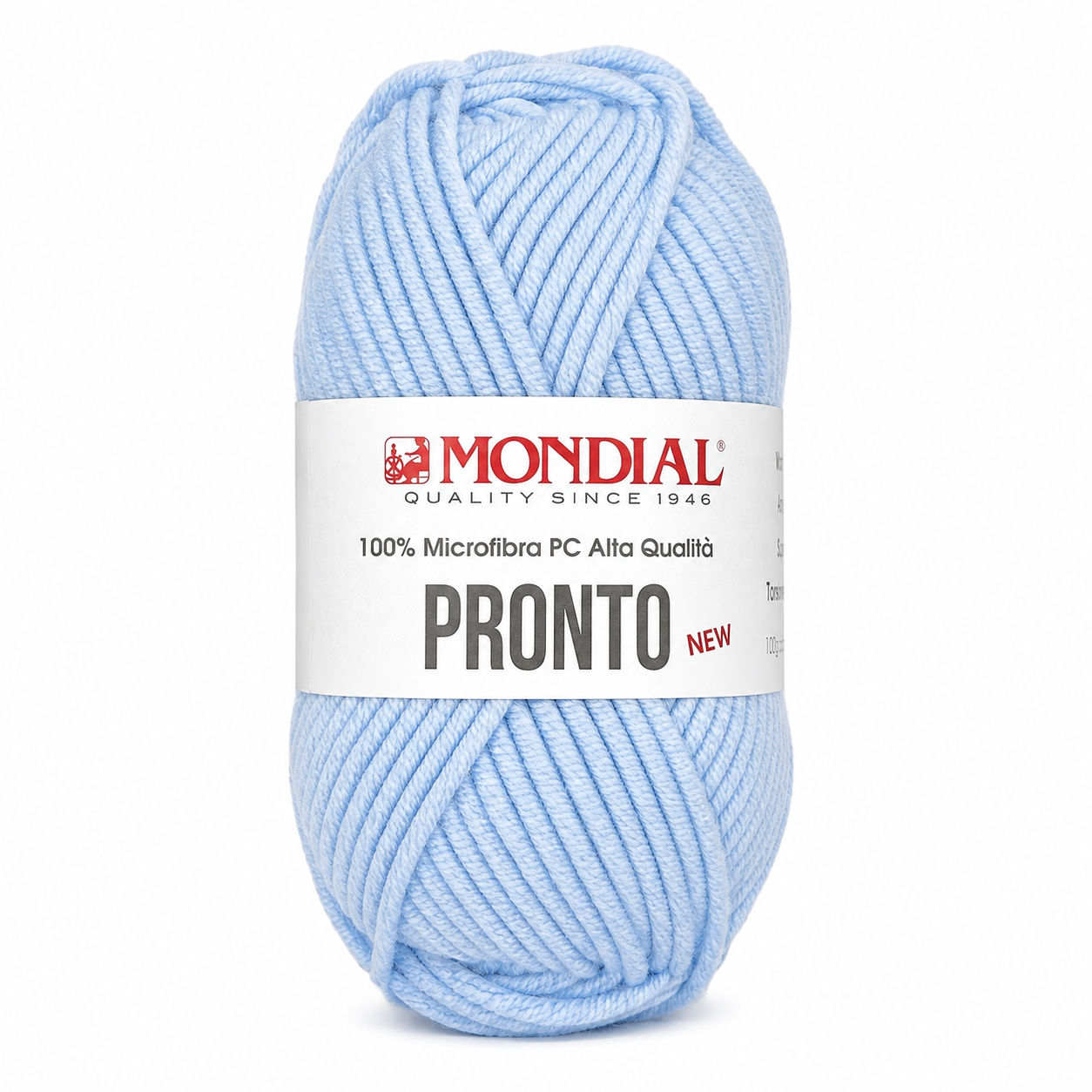 Lana PRONTO NEW - MONDIAL - Colore: 690 - AZZURRO VIVO - by LacariaRicami.Store