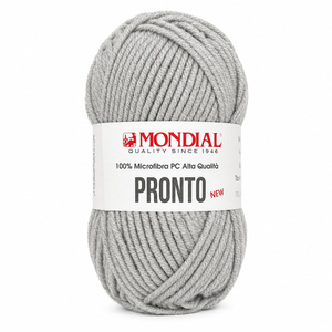 Lana PRONTO NEW - MONDIAL - Colore: 701 - MELANGE GRIGIO CHIARO - by LacariaRicami.Store
