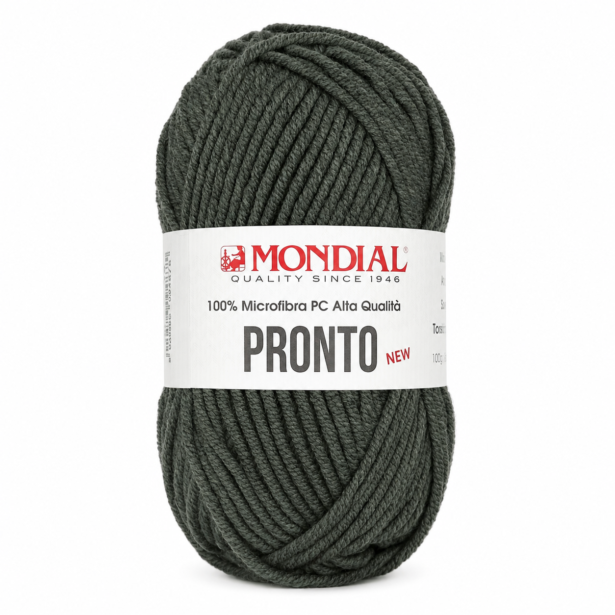 Lana PRONTO NEW - MONDIAL - Colore: 704 - MELANGE GRIGIO FUMO - by LacariaRicami.Store