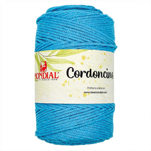 Cordino CORDONCINO - MONDIAL - Colore: 719 - TURCHESE - by LacariaRicami.Store