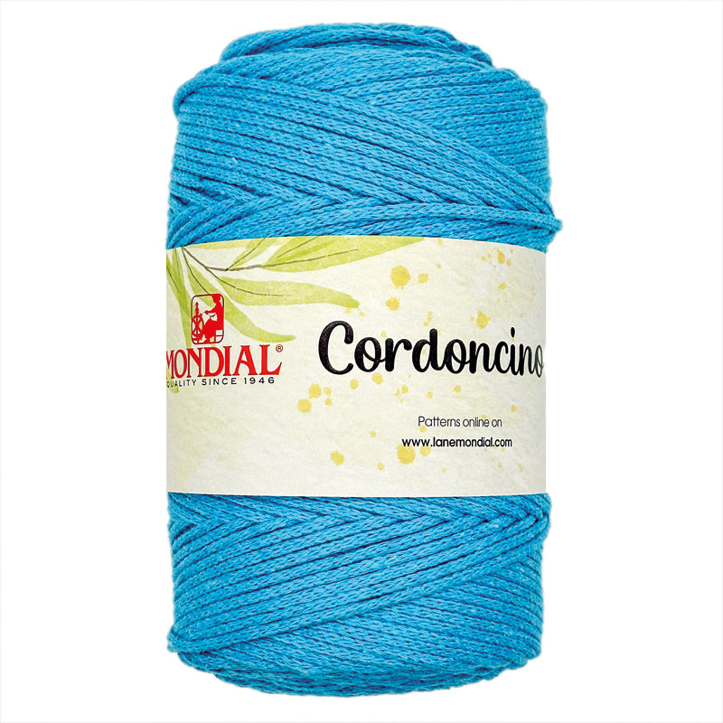 Cordino CORDONCINO - MONDIAL - Colore: 719 - TURCHESE - by LacariaRicami.Store