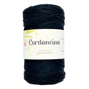 Cordino CORDONCINO - MONDIAL - Colore: 723 - NERO - by LacariaRicami.Store