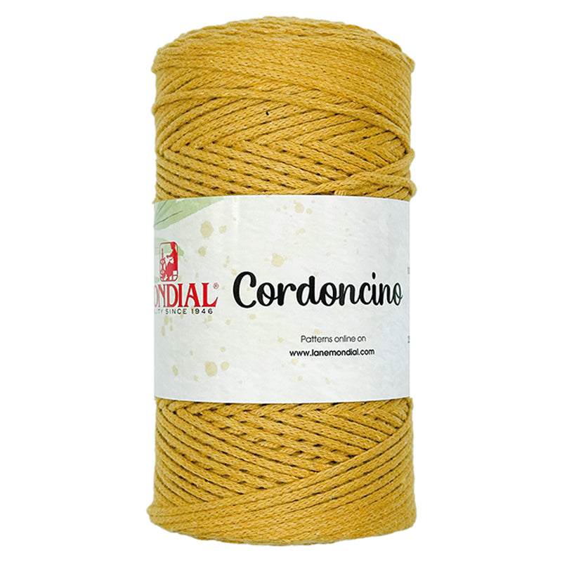 Cordino CORDONCINO - MONDIAL - Colore: 724 - MOSTARDA - by LacariaRicami.Store