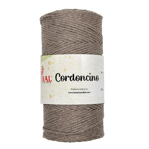 Cordino CORDONCINO - MONDIAL - Colore: 725 - CAFFÉ - by LacariaRicami.Store