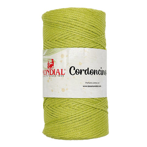 Cordino CORDONCINO - MONDIAL - Colore: 727 - LIME - by LacariaRicami.Store