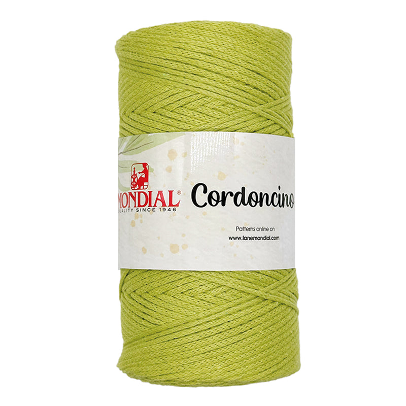 Cordino CORDONCINO - MONDIAL - Colore: 727 - LIME - by LacariaRicami.Store