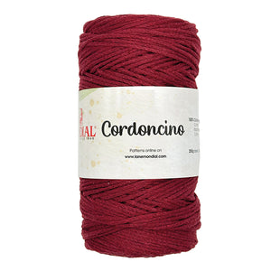 Cordino CORDONCINO - MONDIAL - Colore: 730 - LAMBRUSCO - by LacariaRicami.Store