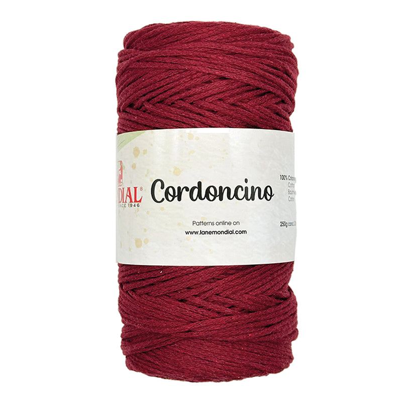 Cordino CORDONCINO - MONDIAL - Colore: 730 - LAMBRUSCO - by LacariaRicami.Store