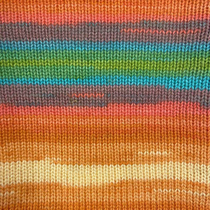 Lana BEN FATTO - MONDIAL - LacariaRicami.Store - 774 - ARANCIO/GIALLO/VERDE/TURCHESE