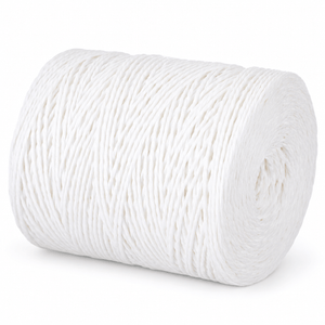 Gomitolo di RAFIA Ritorta - Colore: BIANCO - by LacariaRicami.Store