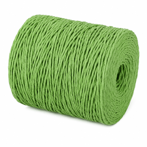 Gomitolo di RAFIA Ritorta - Colore: VERDE - by LacariaRicami.Store