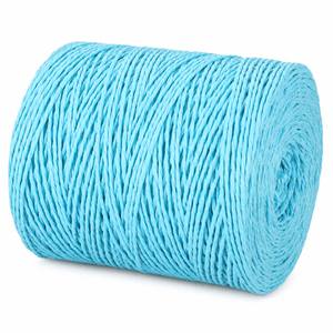 Gomitolo di RAFIA Ritorta - Colore: TURCHESE - by LacariaRicami.Store