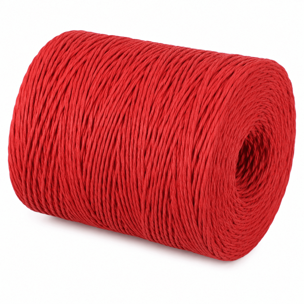 Gomitolo di RAFIA Ritorta - Colore: ROSSO - by LacariaRicami.Store