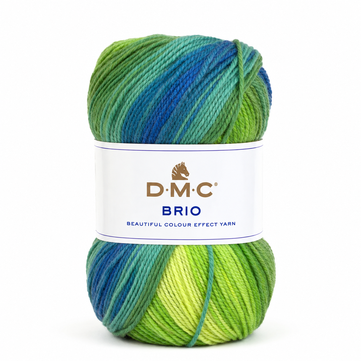 Lana Brio - DMC - Colore: 434 - VERDE BLU MIX - by LacariaRicami.Store