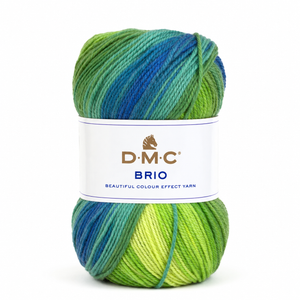 Lana Brio - DMC - Colore: 434 - VERDE BLU MIX - by LacariaRicami.Store