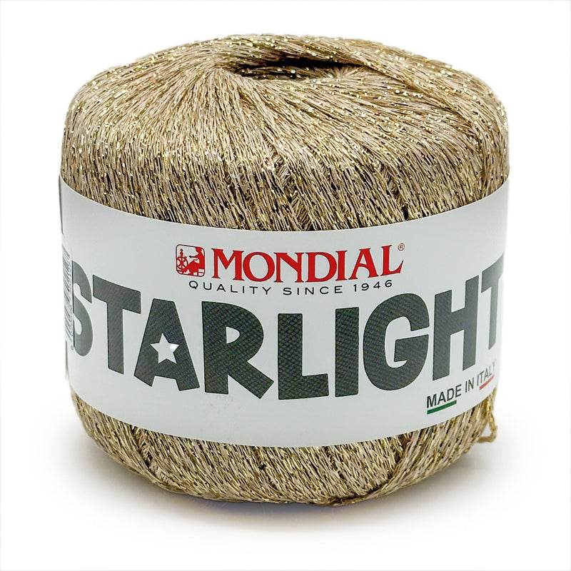 Catenella STARLIGHT - MONDIAL - 833 - ORO CHIARO - LacariaRicami.Store