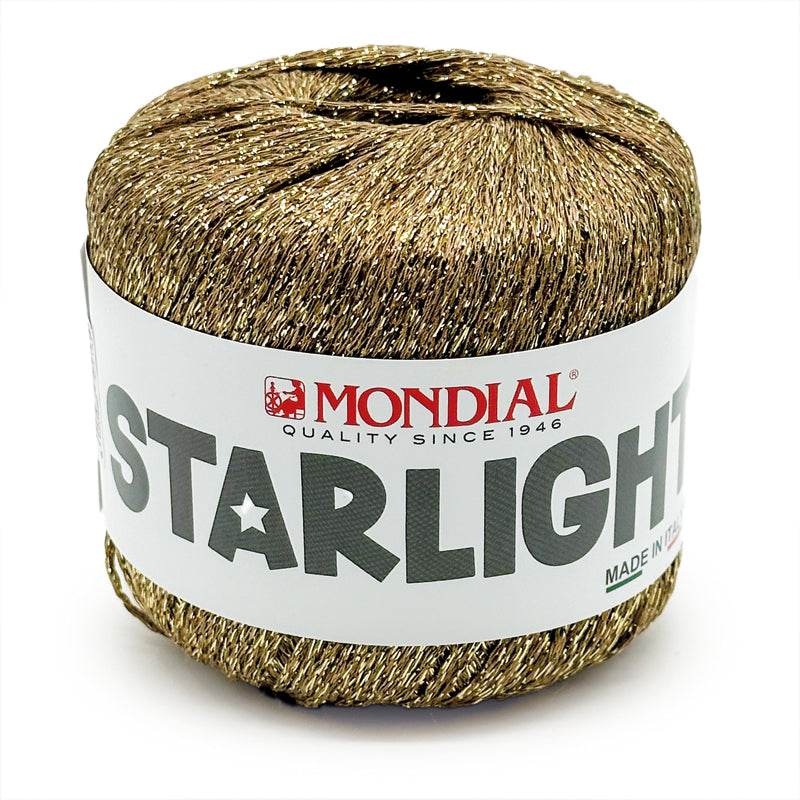 Catenella STARLIGHT - MONDIAL - 834 - ORO SCURO - LacariaRicami.Store