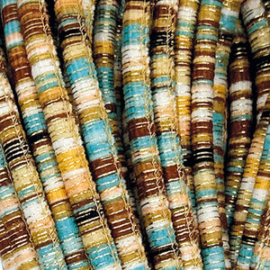 Cotone MARRAKESH - MONDIAL - 835 - BEIGE/AZZURRO/CACAO - LacariaRicami.Store