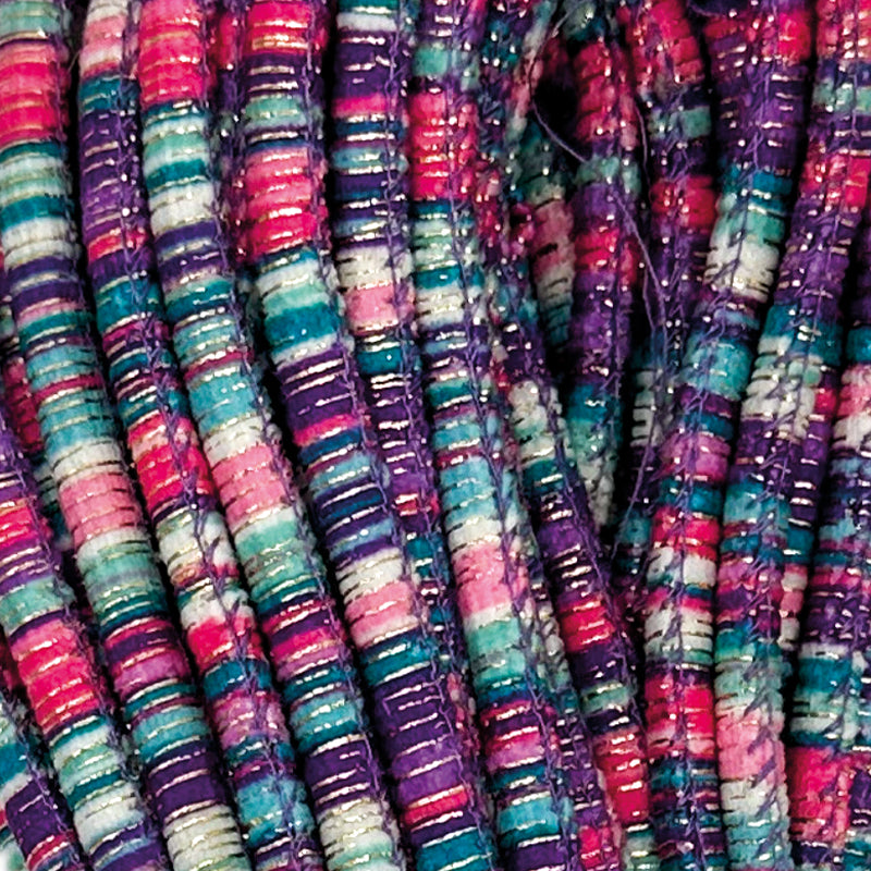 Cotone MARRAKESH - MONDIAL - 837 - FUXIA/PAVONE/LILLA - LacariaRicami.Store