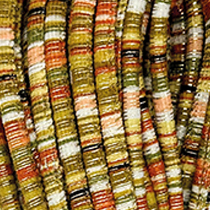 Cotone MARRAKESH - MONDIAL - 839 - VERDE/MATTONE/PESCA - LacariaRicami.Store
