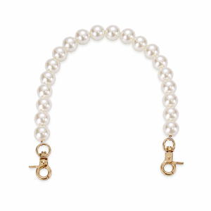 MANICO a Perle Con Moschettone 33cm - Colore: 841831 - 14mm (20 Perle) - PANNA ORO - by LacariaRicami.Store