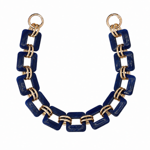 MANICO/CATENA per Borsa In Resina 40 Cm - Colore: 844769 - BLU MARMORIZZATO - by LacariaRicami.Store