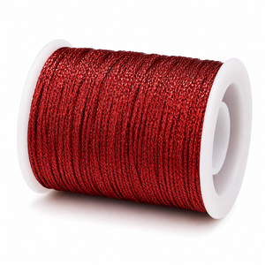 Filato Gioiello Scintilla Fine - Colore: ROSSO - by LacariaRicami.Store