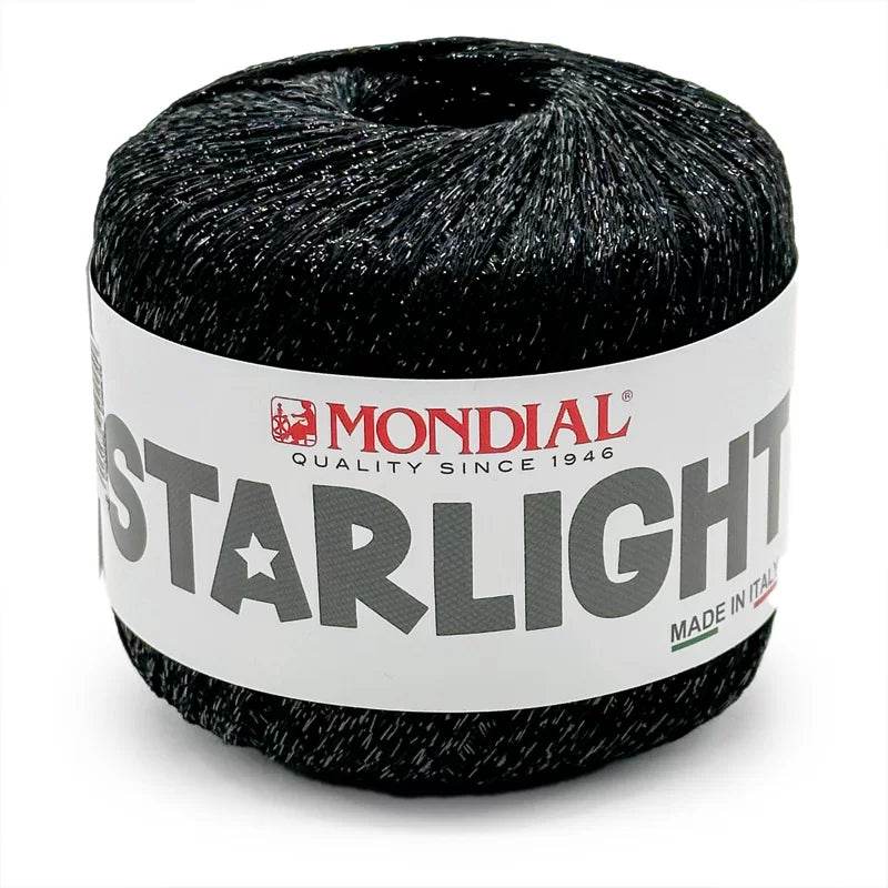 Catenella STARLIGHT - MONDIAL - 845 - NERO - LacariaRicami.Store