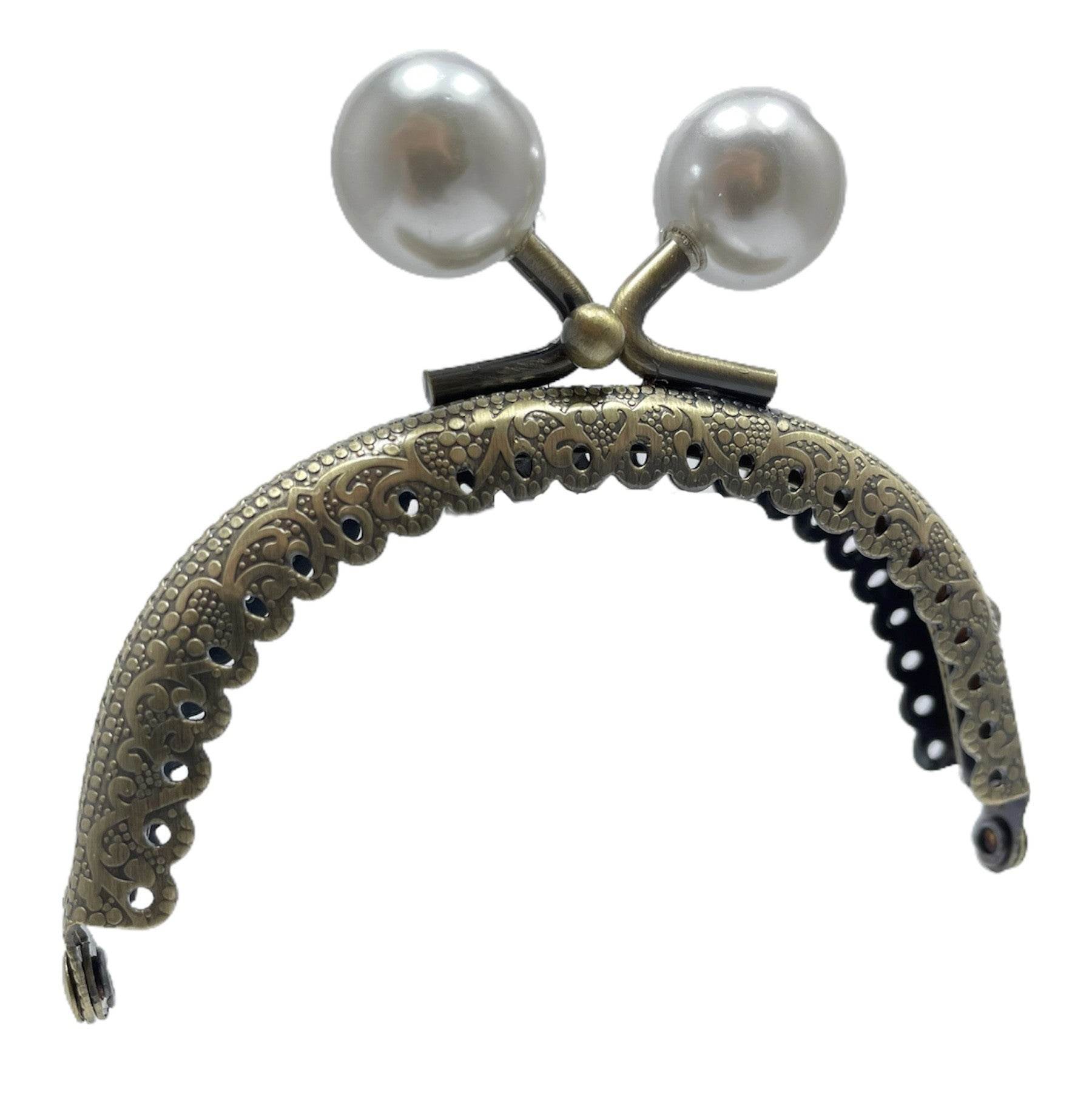 CLIK CLAK PERLA BRONZO 8,5 CM - - LacariaRicami.Store