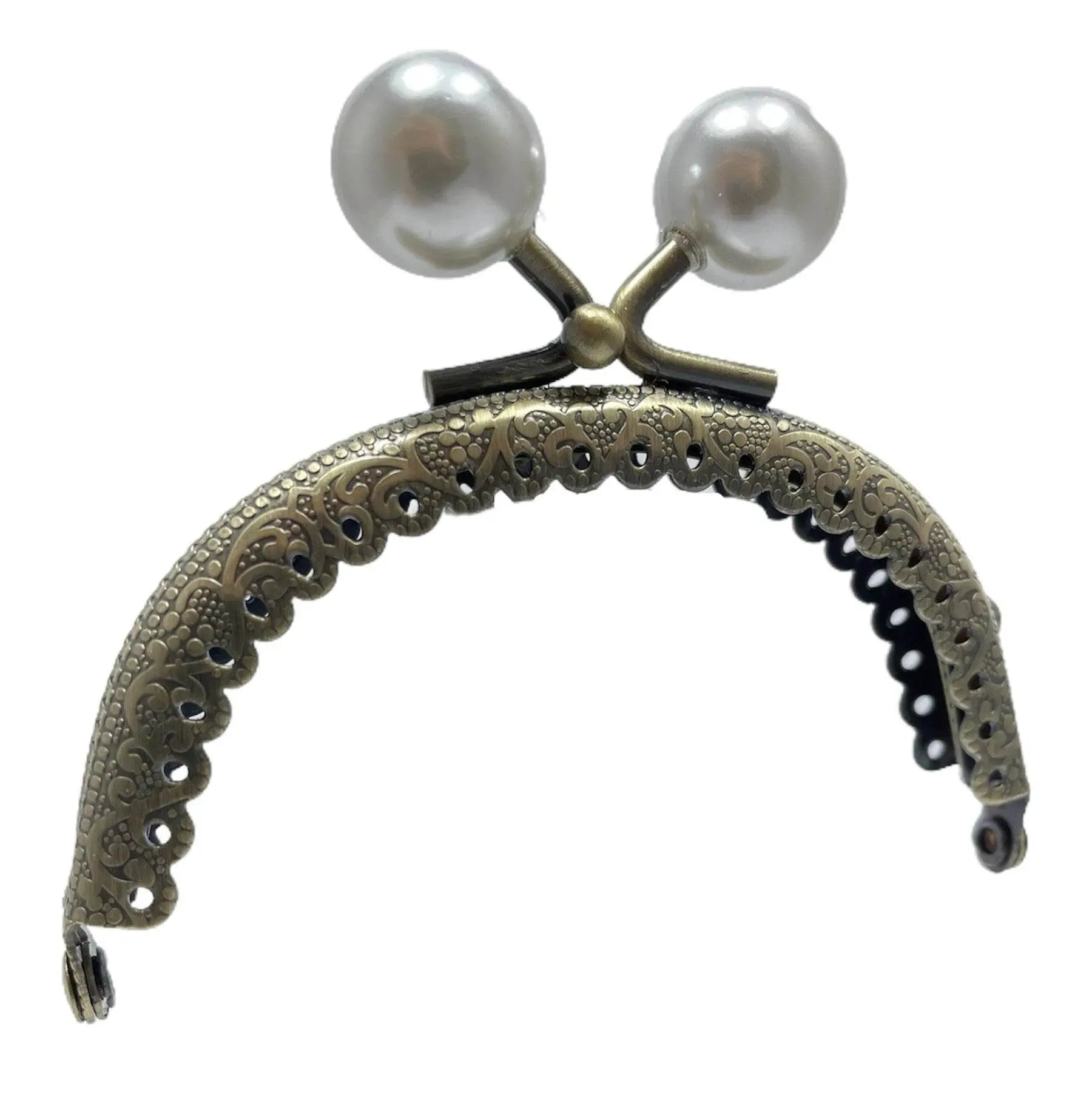 CLIK CLAK PERLA BRONZO 8,5 CM - - LacariaRicami.Store