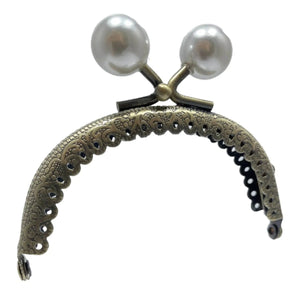 CLIK CLAK PERLA BRONZO 8,5 CM - - LacariaRicami.Store