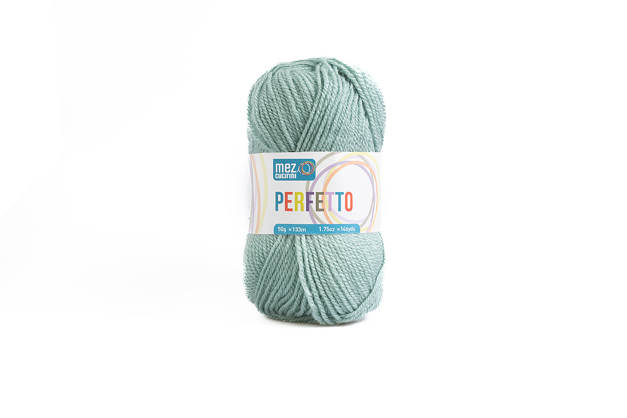 Lana PERFETTO - Mez Cucirini - Colore: P08378 - VERDE MARE - by LacariaRicami.Store