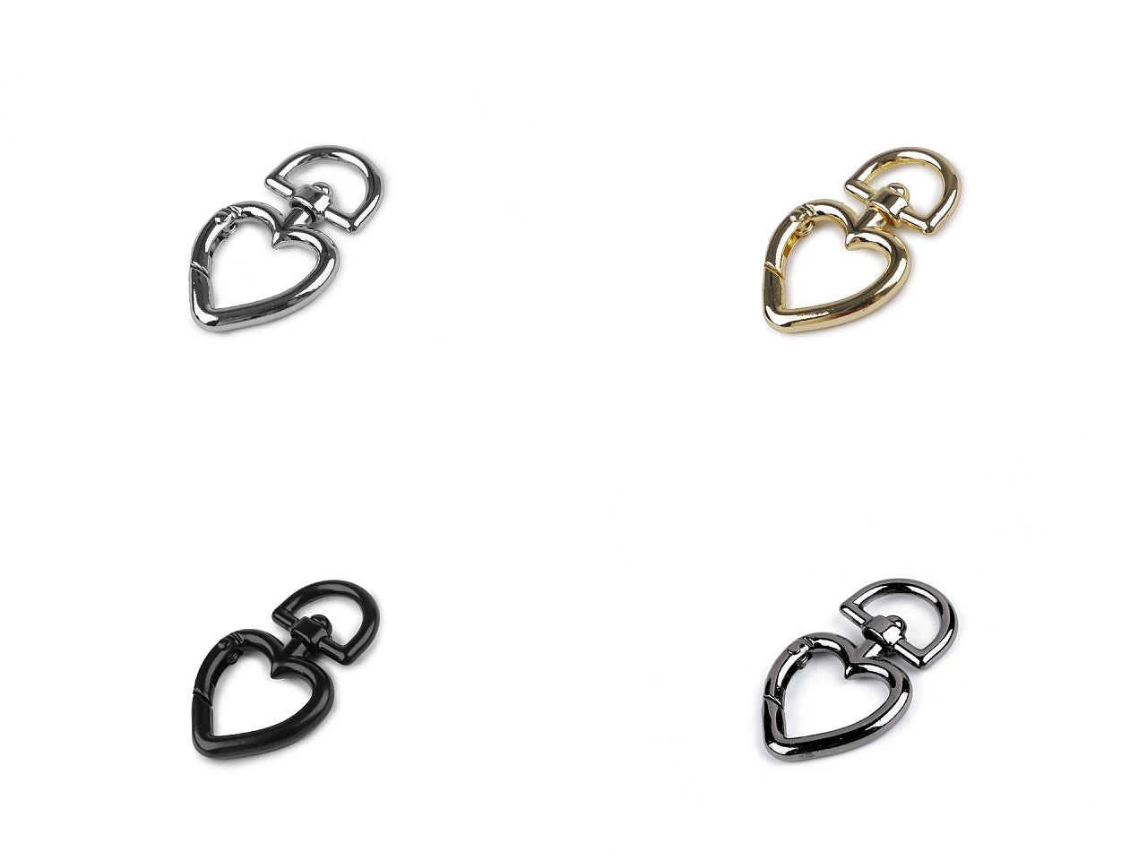 Moschettoni Con Aggancio a CUORE 27x45 mm